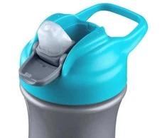 CHICCO 00006920200000 Vandens butelis su minkštu snapeliu 350 ml 2Y+ BOY