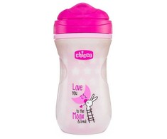 CHICCO 00006971100000 Termo puodelis 200 ml 14m+ mergaitė