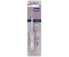 CHICCO 00012081000000 Lila dantų šepetėlis 6-36 m