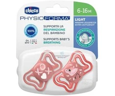 Chicco Čiulptukas nusiraminimui PhysioForma Light róż 6-16m