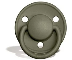 Bibs De Lux Silikoninis čiulptukas, chaki spalvos, 0-36 m