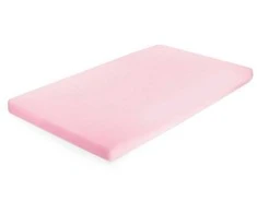 EWA 884633 medvilninis trikotažas su prigludusia paklode 120x60 šviesiai rožinė 30