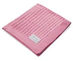 EWA 916525 bambuko antklodė rožinė pynė