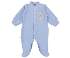 EWA 930088 NEWBORN kombinezonas Veliūras mėlynas 62