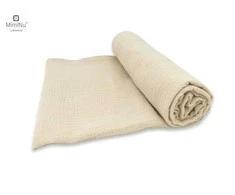 KIECZMER Swaddle 120x120 MEDVILNĖ MUSLIN medvilnė 100% šilta smėlio spalvos