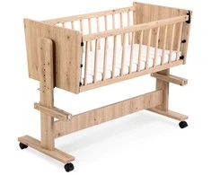 KLUPŚ Miegamoji lovelė 89x40 ZOYA 5in1 ąžuolas