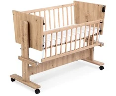KLUPŚ Miegamoji lovelė 89x40 ZOYA 5in1 ąžuolas