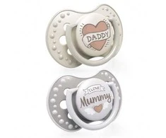 LOVI 22/868 Dinaminis silikoninis čiulptukas 6-18 m 2vnt I Love