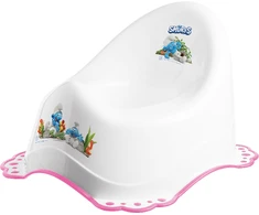 MALTEX Potty 2K Smurfs balta/rožinė