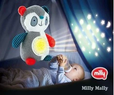 MILLY MALLY Milly Panda projektoriaus pliušinis žaislas