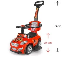 MILLY MALLY Transporto priemonė Happy juoda