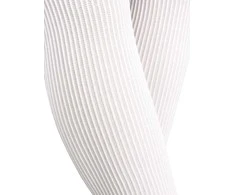 NOVITI RM014-G-01 Pėdkelnės micro 30dener baltos su juostelėmis 104/110