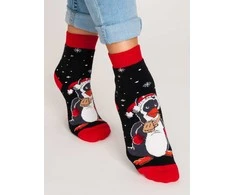 NOVITI SF012-U-02 kilpinės kojinės XMAS Penguin 31/34