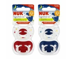 NUK 175270 Silikoninis čiulptukas SIGNATURE NIGHT 0-6m