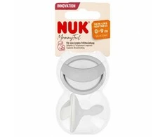 NUK 175311 Silikoninis raminantis čiulptukas 0-9m Mommy Ful 2 vnt pilkas