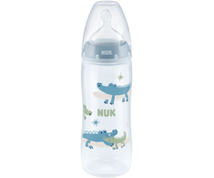 NUK 216248 FC+ PP buteliukas 360 ml su temperatūros indikatoriumi, silikoninis žindukas 6-18 mėnesių XL