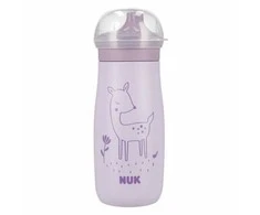 NUK 225325 nerūdijančio plieno puodelis 300ml Mini +9m Elnias