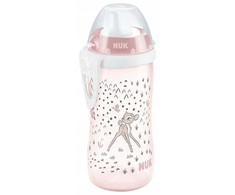 NUK 255649 Puodelis be išsiliejimo KIDDY CUP 300ml. DISNEY BAMBI 12M.