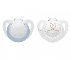 NUK 730713 Silikoninis čiulptukas 0-6 mėnesių STAR 2vnt/dėžutė