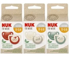 NUK 730763 Silikoninis čiulptukas 0-6 m GAMTAI 2 vnt