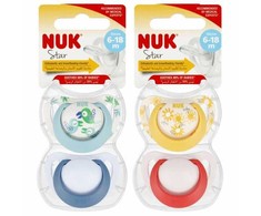 NUK 736726 čiulptukas STAR 6-18m 2 vnt.