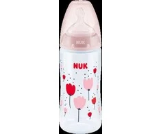 NUK 741926 FC+ PP buteliukas 300 ml su temperatūros indikatoriumi, silikoninis žindukas 0-6 mėn.
