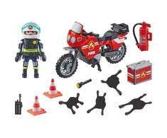 Playmobil - Motociklo gaisras ir naftos išsiliejimo incidentas (71466)