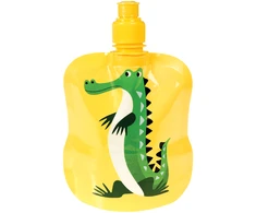 REX LONDON 27787 Suvyniojamas vandens butelis 350 ml Krokodilas Haris