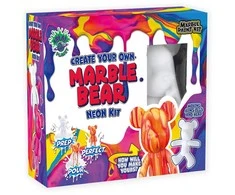 Splat Planet kūrybinis rinkinys Marble Bear, neonas