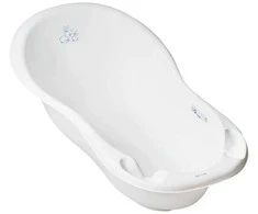TEGA KR-005-103 Vaikiška vonia 102 cm LUX BUNNIES su kanalizacija balta