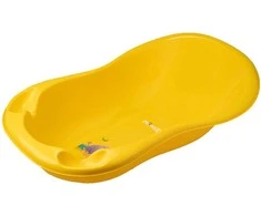 TEGA MN-004-124 Maža vonia 86 cm Monstrai su kanalizacija geltona