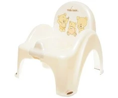 TEGA PO-043-118 Puoduko kėdė su muzikine dėžute TEDDY BEAR baltas perlas