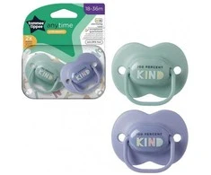TOMMEE TIPPEE silikoniniai ortodontiniai čiulptukai ANYTIME, 18-36 m., 2 vnt., 43348699
