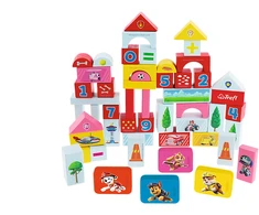 TREFL 61571 Paw Patrol medinių kaladėlių numeriai