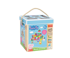 MONTESSORI PEPPA TREFL 61573 edukacinės medinės kaladėlės