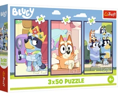 TREFL BLUEY Dėlionių rinkinys „Bluey šeima“, 3 x 50 det.