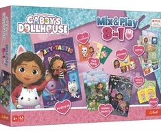 TREFL GABBY´S DOLLHOUSE 8in1 Mix&amp;Play stalo žaidimų rinkinys Gabby’s Dollhouse