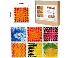 AM Tullo TULLO 700 Sensorinis kelias - sensorinės plokštelės su tekstūruotu skysčiu 6 vnt.