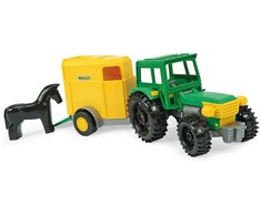 WADER 35020 Traktorius Farmer su priekaba kartoninėje dėžėje