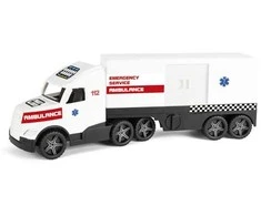 WADER 36211 Magic Truck veiksmų greitosios pagalbos automobilis