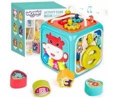 Woopie Baby WOOPIE 51565 Montessori edukacinis sensorinis kubas