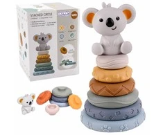 Woopie Baby Minkšta edukacinė 2in1 koalos piramidė kūdikiams