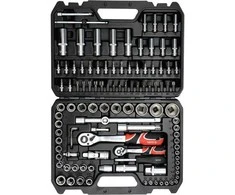 108 dalių įrankių rinkinys automobilių ir mechanikos priežiūrai, galvučių rinkinys, mechaniko įrankių rinkinys