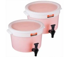 11 l gėrimų dozatorius vakarėliams, didelės talpos plastikinis sulčių dozatorius su čiaupu ir dangteliu, 2 vnt. pakuotė, universalus gėrimų serveris