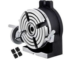 150 mm vertikalus ir horizontalus sukamasis stalas, tikslaus darbo pozicionavimo įrenginys, frezavimo staklių priedas