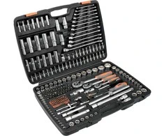 216 dalių įrankių rinkinys mechaniniam remontui, naudojimui namuose, lizdų rinkinys, veržliarakčių rinkinys