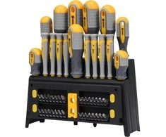50 dalių atsuktuvų rinkinys, pagamintas iš CrV 6150 plieno, su ergonomiška rankena, preciziniai atsuktuvai, kelių tipų pavaros
