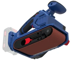Akumuliatorinis juostinis šlifuoklis, 18V, kintamo greičio valdymas, ergonomiškas dizainas, kraštų šlifavimas, medienai ir metalui