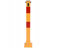 Apsauginis užtvaras 60 cm, sulankstomas, 3 raktai, plieno, parkavimo stulpelis, užraktas automobiliui