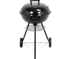 Apvalus anglinis grilis su dangčiu 41 cm skersmens nešiojamas lauko kepimo įrenginys BBQ